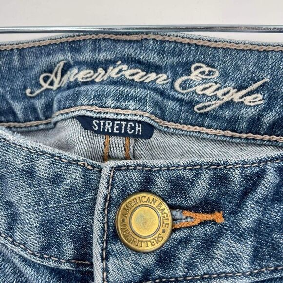 Vintage American Eagle Outfitters Women's Favorite Boyfriend Jeans Blue Size 6 - Picture 3 of 12